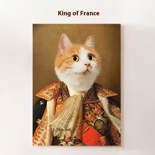 Custom Pet Portrait in Classic Oil Painting Style